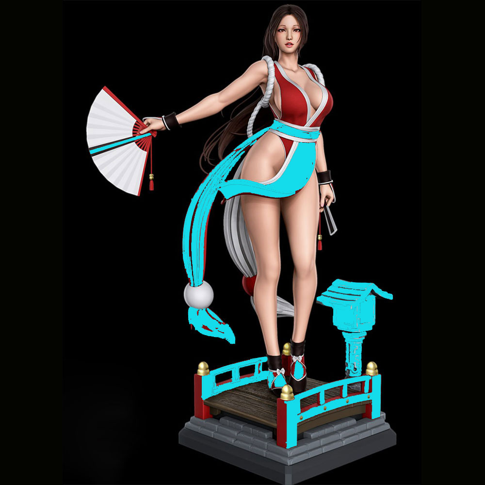 3D Printing Apps - Statuette miniature en résine de fille