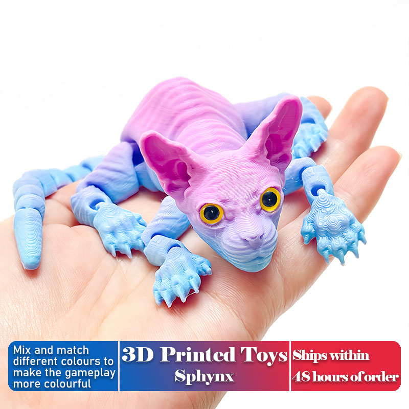 3D Printing Household Items - Chat Sphynx imprimé en 3D réaliste