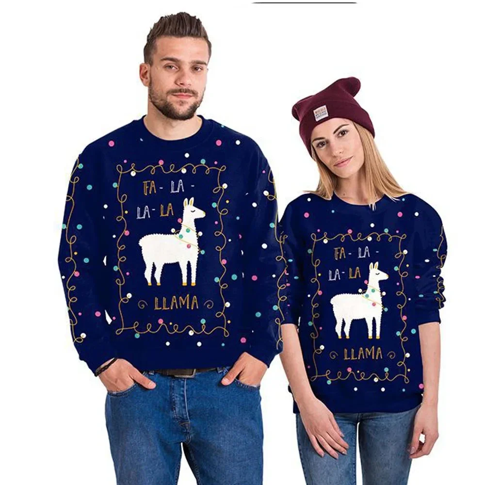 3D Printing Xmas - Sweat-shirt de Noël Llama en-ly pour