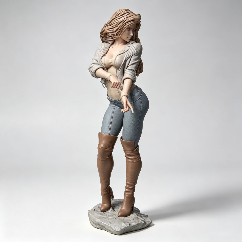 3D Printing Apps - Personnage féminin réaliste et à la