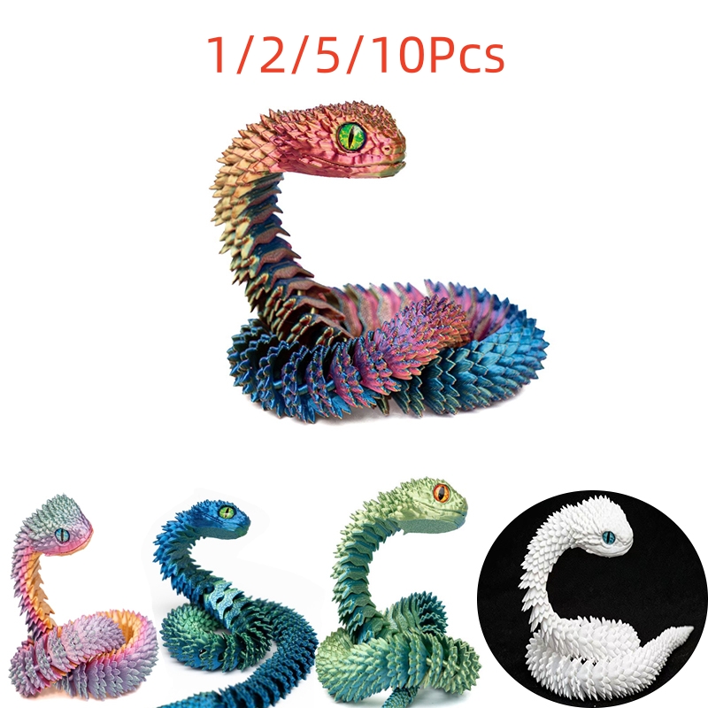 3D Printing Xmas - 1/2/5/10 pièces Serpent imprimé 3D de
