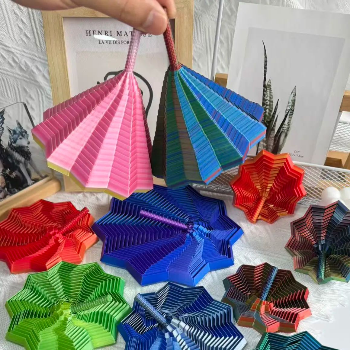 3D Printing Household Items - 1 pièce, sculpture hexagonale rotative en