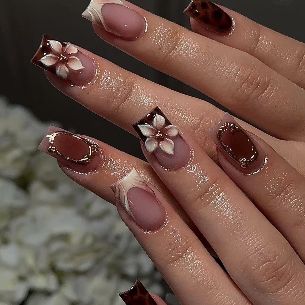 3D Printing Jobs - Faux ongles carrés courts pour femmes