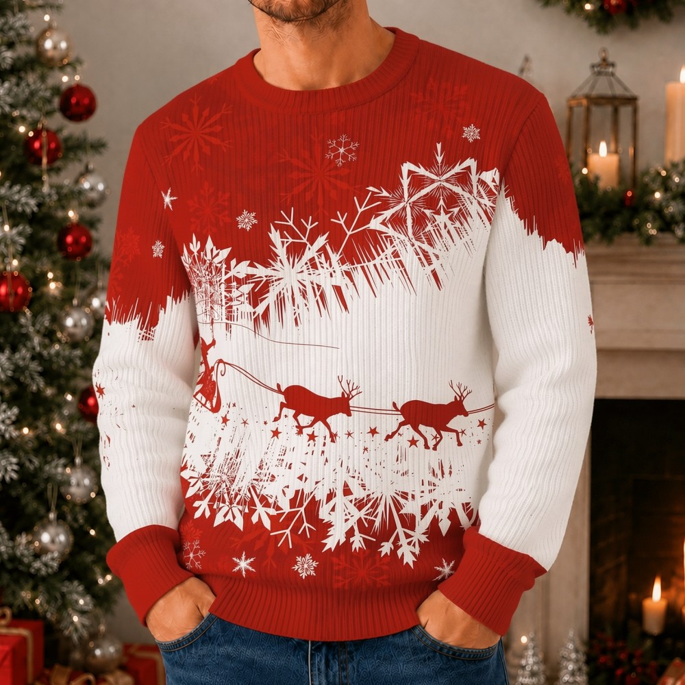 3D Printing Xmas - Pull de Noël unisexe en tricot