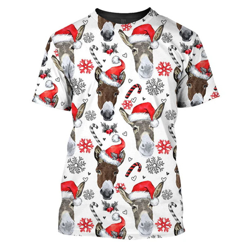 T-shirt à manches longues avec - 3D Printing Xmas avis et prix