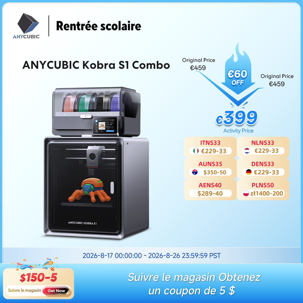 Anycubic Kobra S1 Combo imprim - Resin Curing Station avis et prix