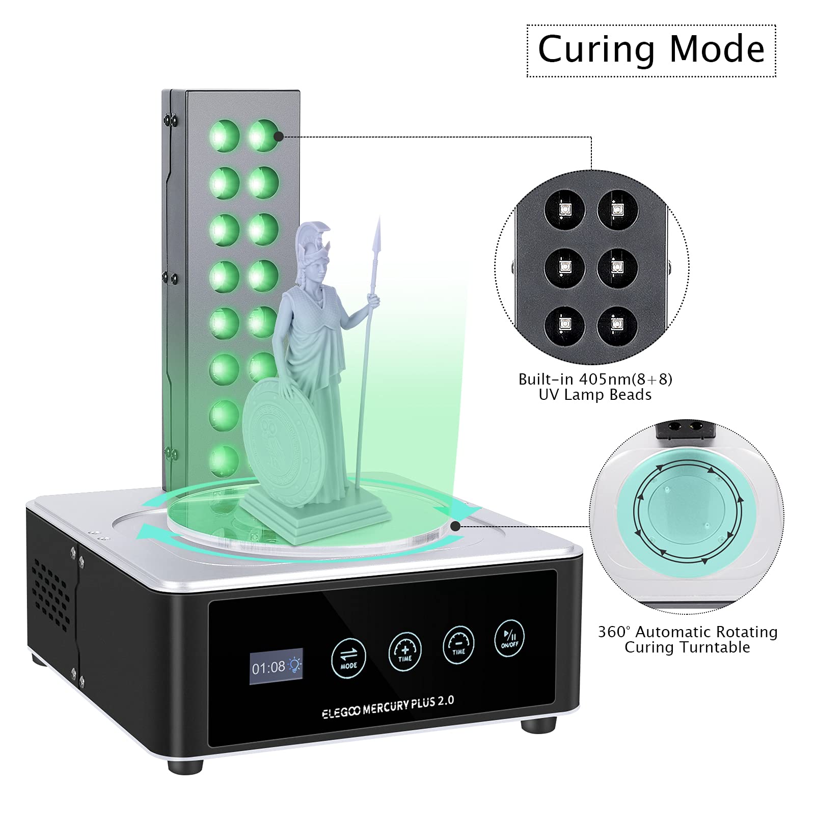 ELEGOO Plus 2.0 Station de lav - Resin Curing Station avis et prix