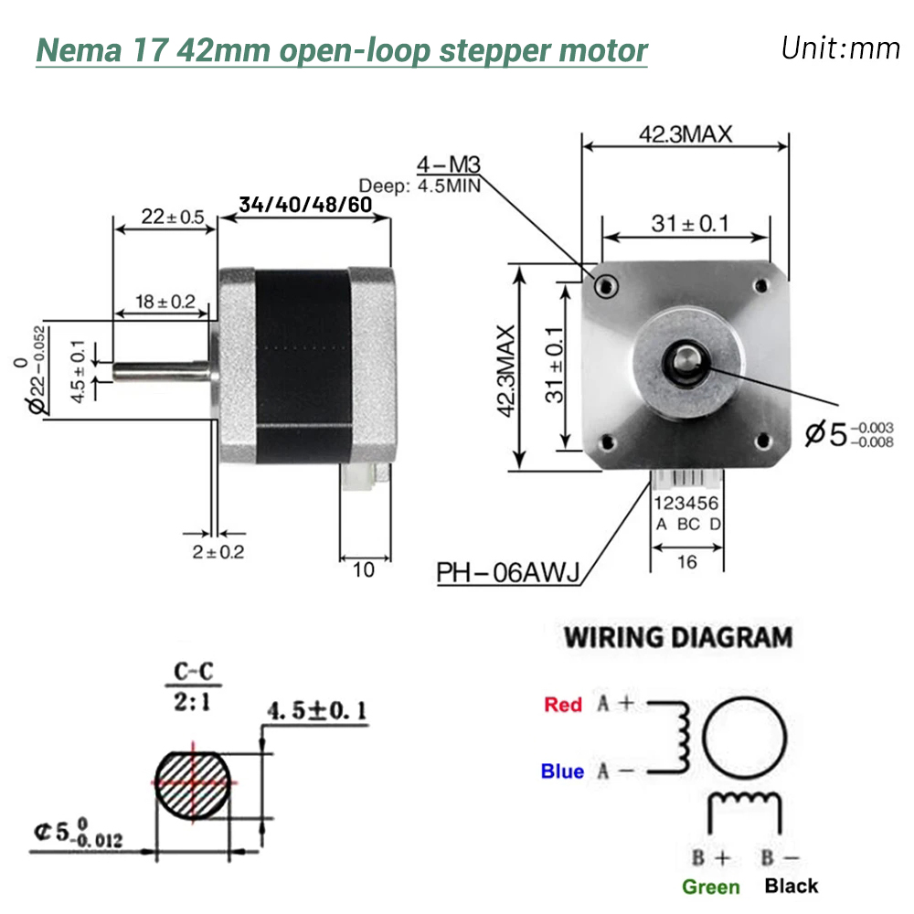Moteur pas à pas Nema17 42 à 4 - 3D Printing Machine avis et prix